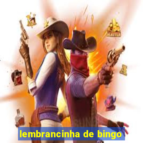 lembrancinha de bingo